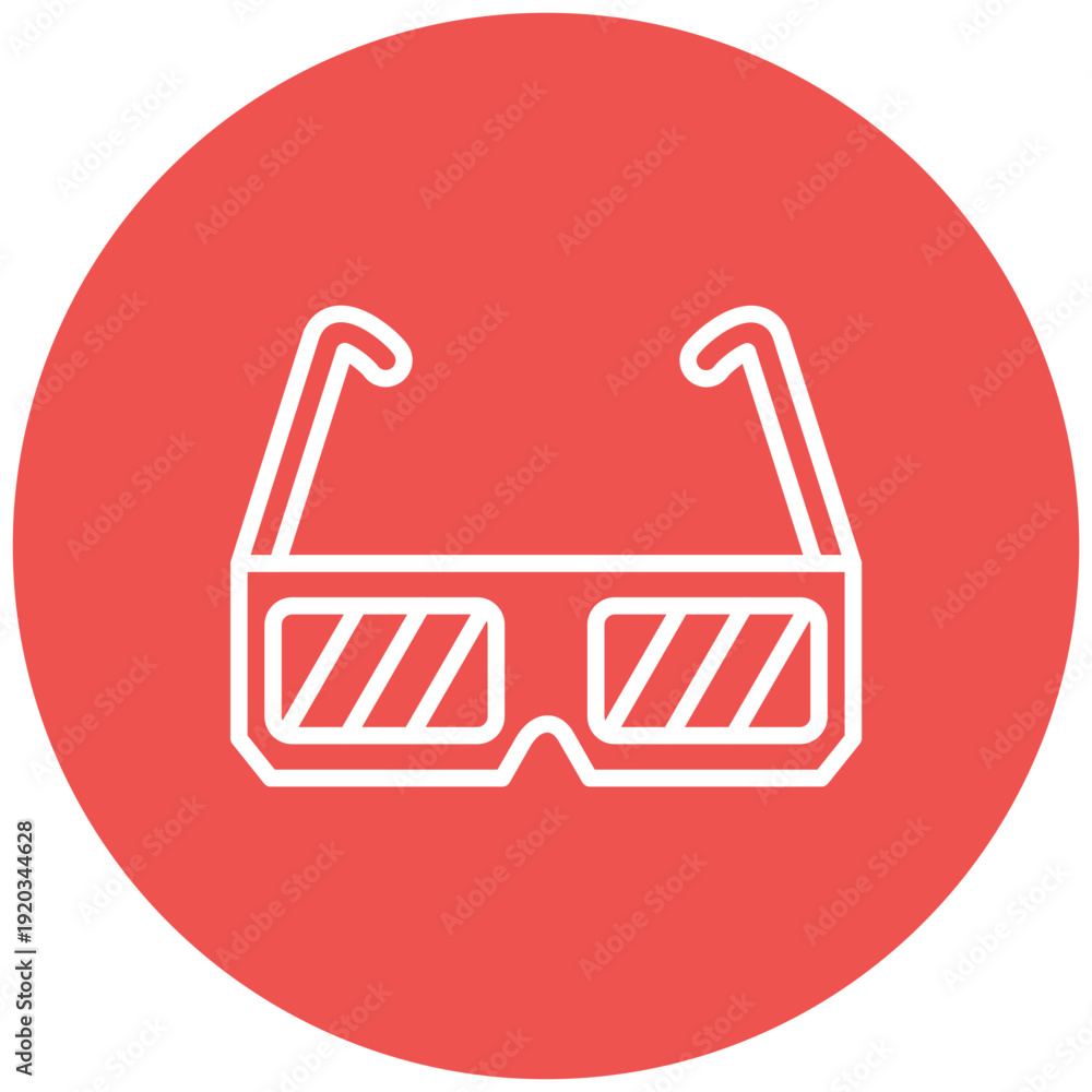 Fototapeta premium 3d Glasses Icon
