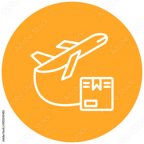 Worldwide Shipping Air Icon
