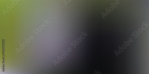 Abstract blurred background with green and gray tones.