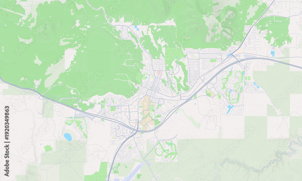 Fototapeta premium Flagstaff Arizona map