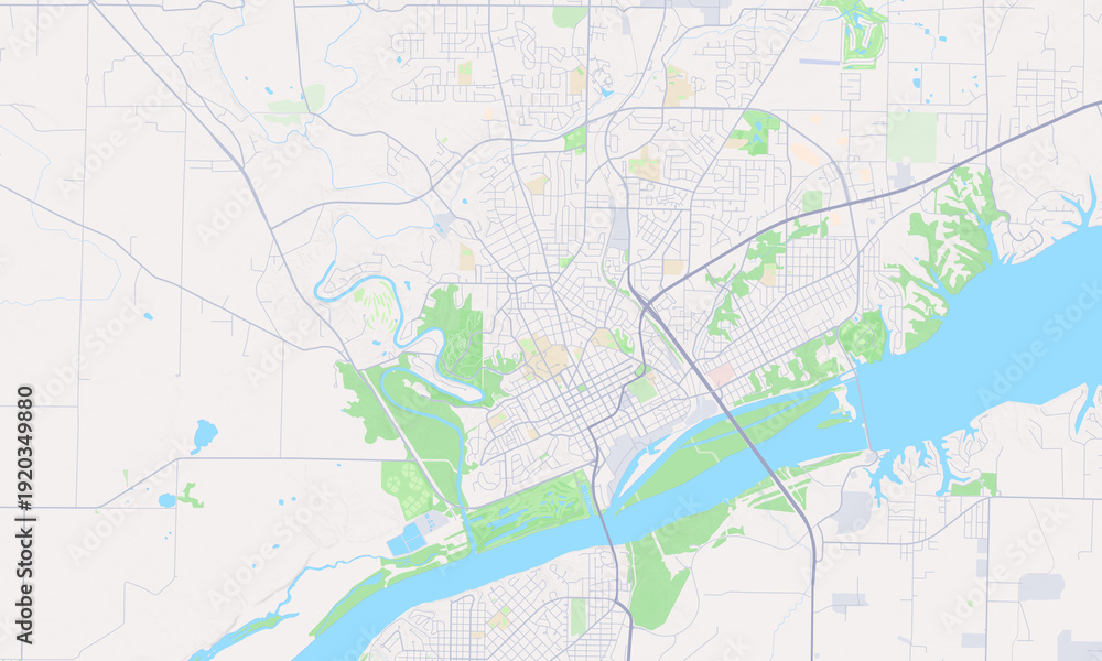 Obraz premium Florence Alabama map