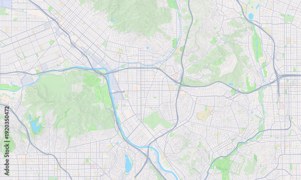 Obraz premium Glendale California map