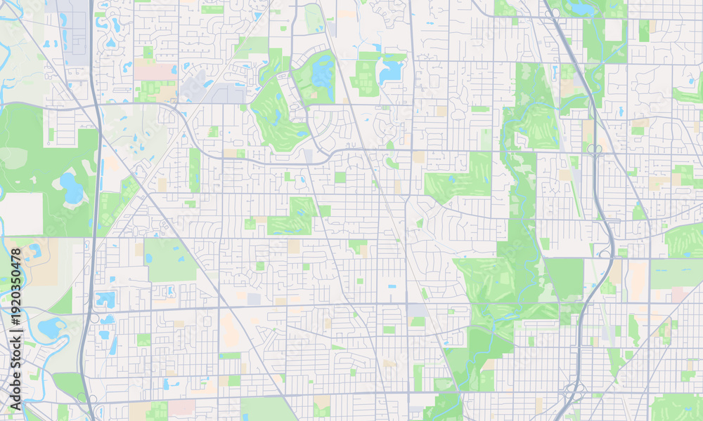 Obraz premium Glenview Illinois map