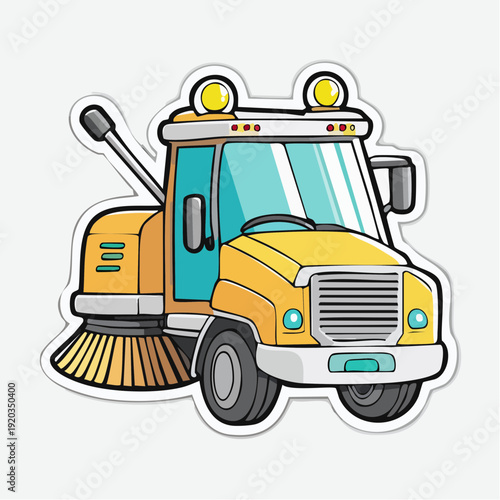 Street Sweeper Truck Vehicle.