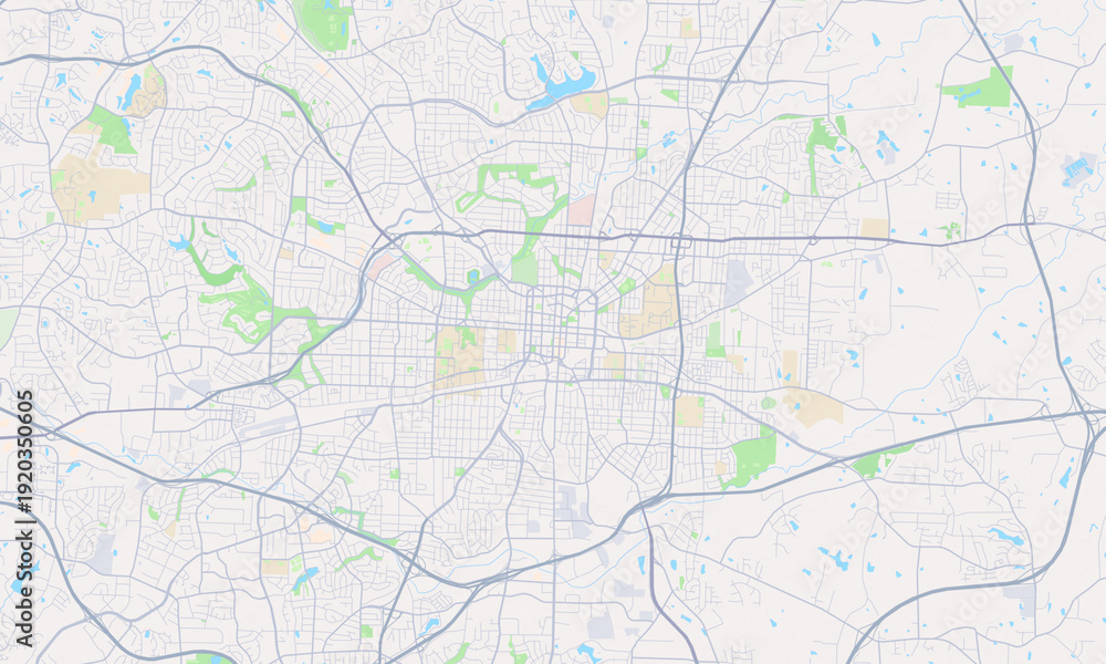 Naklejka premium Greensboro North Carolina map