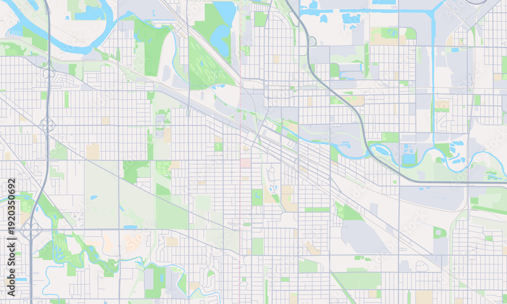 Fototapeta premium Hammond Indiana map