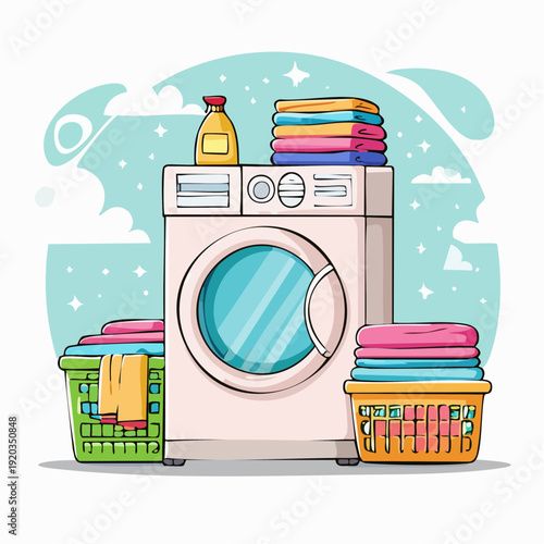 Washing Machine Laundry Day 1.