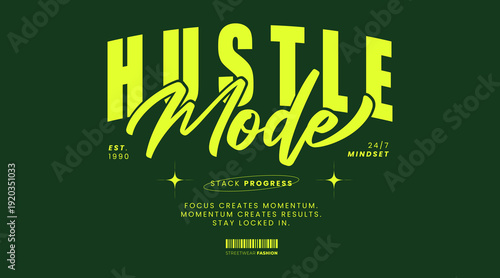 Urban Minimalist Fashion Typography. Slogan typography for casual, retro, and streetwear styles. For screen printing on oversized t-shirts and jackets.