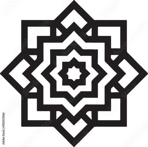 Islamic Geometric Pattern Vector Illustration