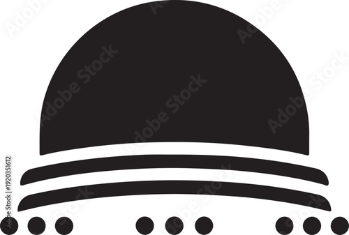 Seat Arrangement Icon in silhouette.