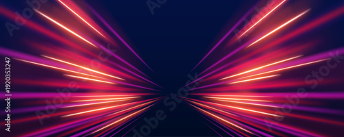 Fluid neon currents weave across a shadowed digital horizon. Electric tones of blue and pink glow with subtle intensity. The scene conveys motion, depth, and modern visual energy.