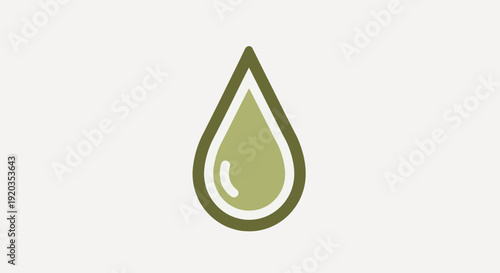 Olive oil drop icon. Healthy food and natural product symbol.