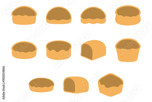 Collection of Delicious Bread Illustration