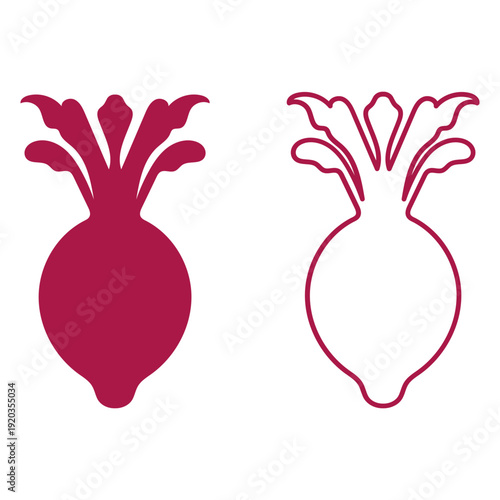 Beetroot Healthy Food Illustration Set