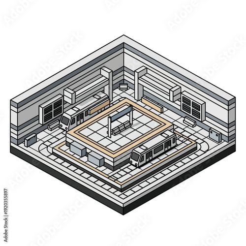 Detailed Architectural Blueprint of Building Design.