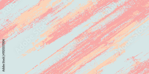 Abstract pastel brush strokes background with soft pink and orange hues.