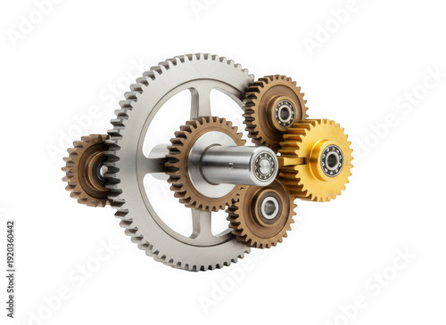 Vintage camera lens with film reel and light bulb