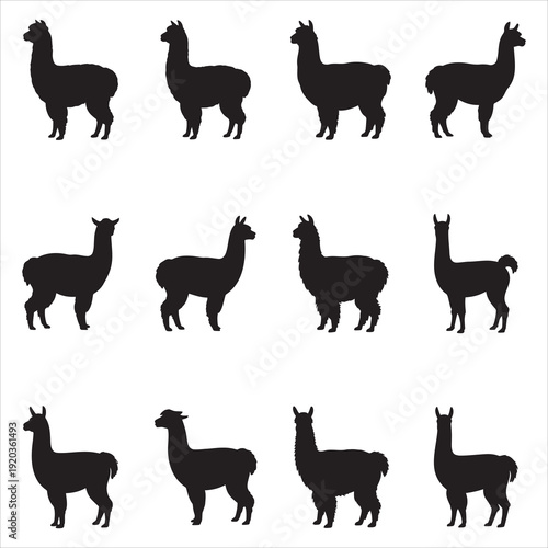 Llama Silhouette Clip Art
