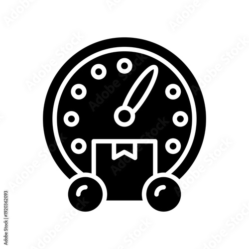 last mile delivery color line icon.