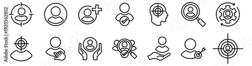 Profile Optimization and Workforce Management Icon Pack