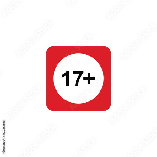 vector logo sets age limit sign, underage restriction, prohibition icon, age icon 1, 3, 6, 12, 14, 17, 18, 21, 24 years and above.