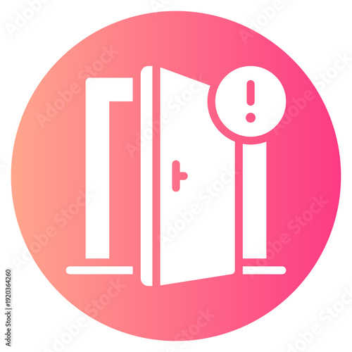 warning gradient icon