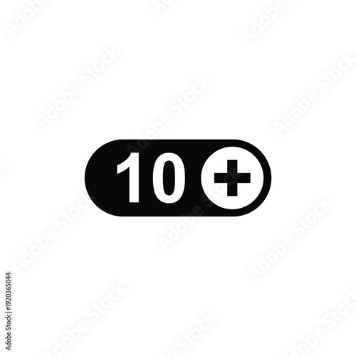 vector logo sets age limit sign, underage restriction, prohibition icon, age icon 1, 3, 6, 12, 14, 17, 18, 21, 24 years and above.