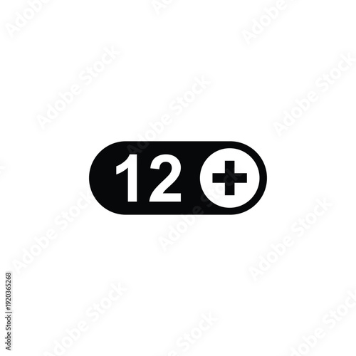 vector logo sets age limit sign, underage restriction, prohibition icon, age icon 1, 3, 6, 12, 14, 17, 18, 21, 24 years and above.