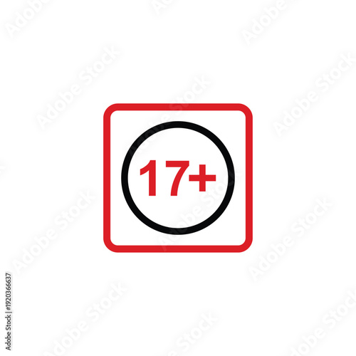 vector logo sets age limit sign, underage restriction, prohibition icon, age icon 1, 3, 6, 12, 14, 17, 18, 21, 24 years and above.