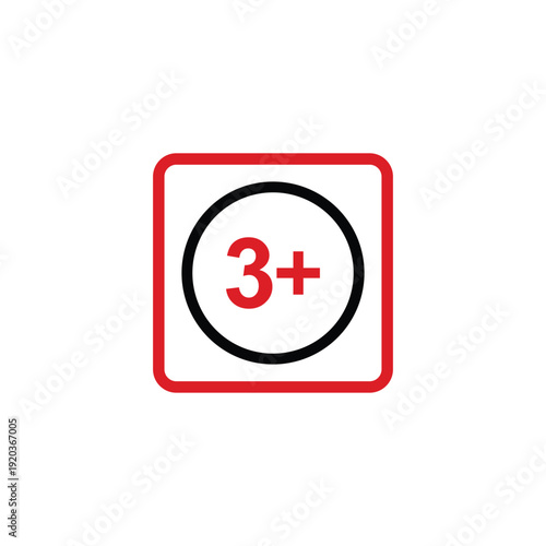vector logo sets age limit sign, underage restriction, prohibition icon, age icon 1, 3, 6, 12, 14, 17, 18, 21, 24 years and above.