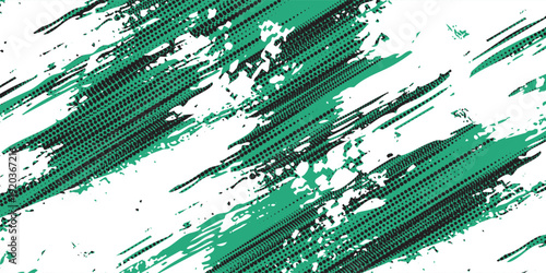 Black and green abstract grunge texture background with halftone style. vector eps10