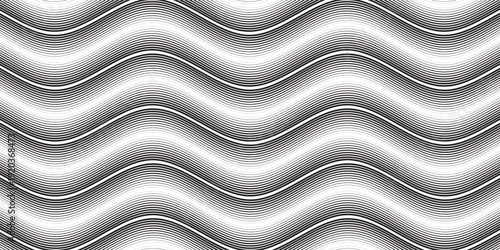 Abstract Wave Pattern with Gradient Shading and Subtle Shadows.