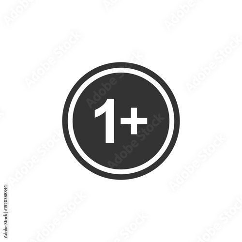 vector logo sets age limit sign, underage restriction, prohibition icon, age icon 1, 3, 6, 12, 14, 17, 18, 21, 24 years and above.