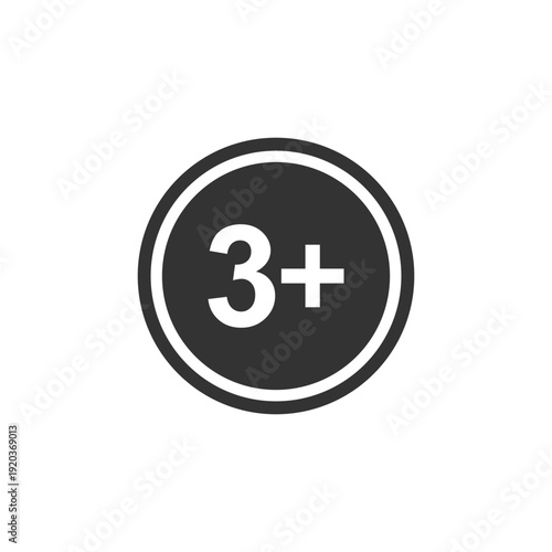 vector logo sets age limit sign, underage restriction, prohibition icon, age icon 1, 3, 6, 12, 14, 17, 18, 21, 24 years and above.