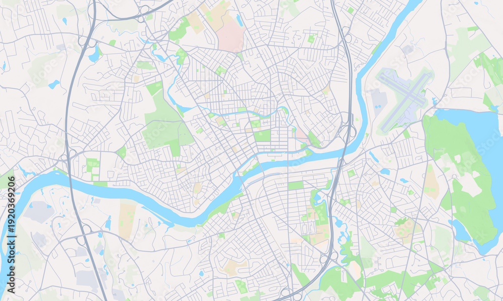 Obraz premium Lawrence Massachusetts map