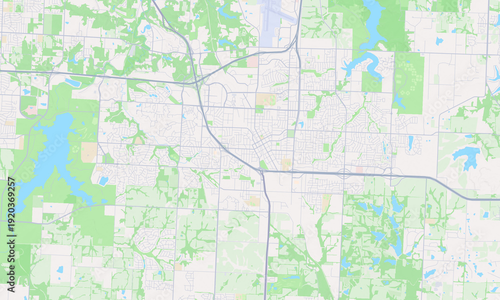 Obraz premium Lee's Summit Missouri map