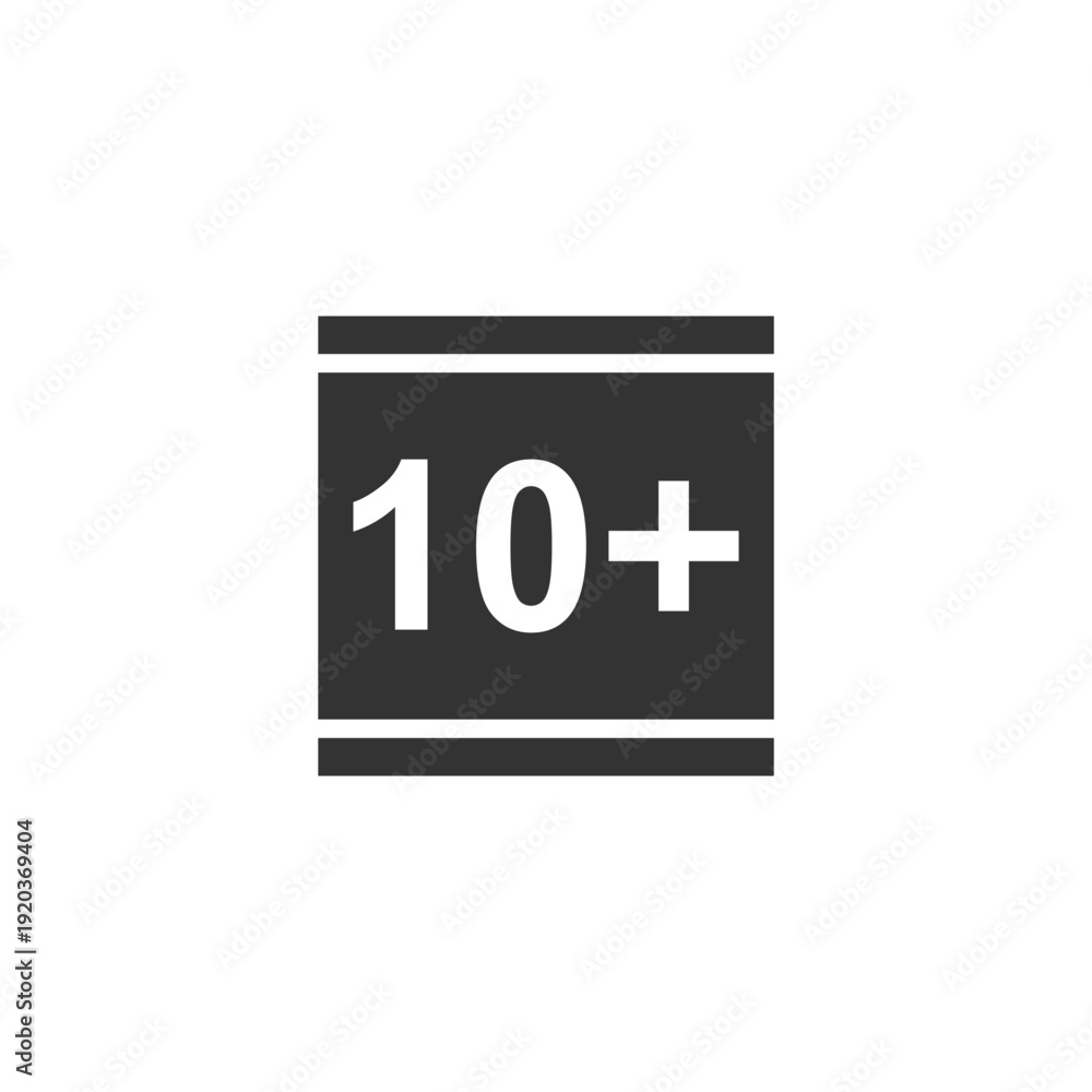 Obraz premium vector logo sets age limit sign, underage restriction, prohibition icon, age icon 1, 3, 6, 12, 14, 17, 18, 21, 24 years and above.