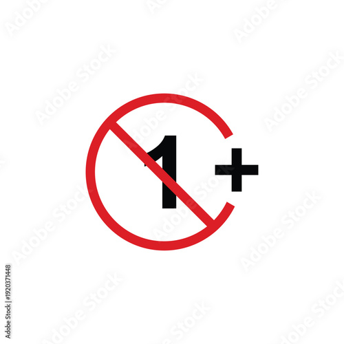 vector logo sets age limit sign, underage restriction, prohibition icon, age icon 1, 3, 6, 12, 14, 17, 18, 21, 24 years and above.