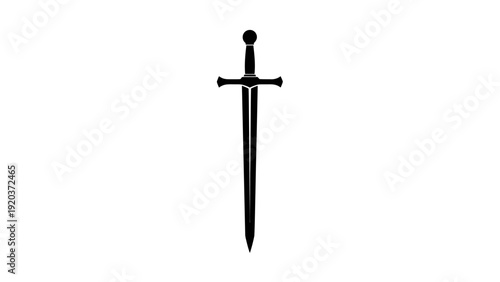 sword isolated on white