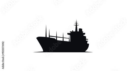 ship on a white background