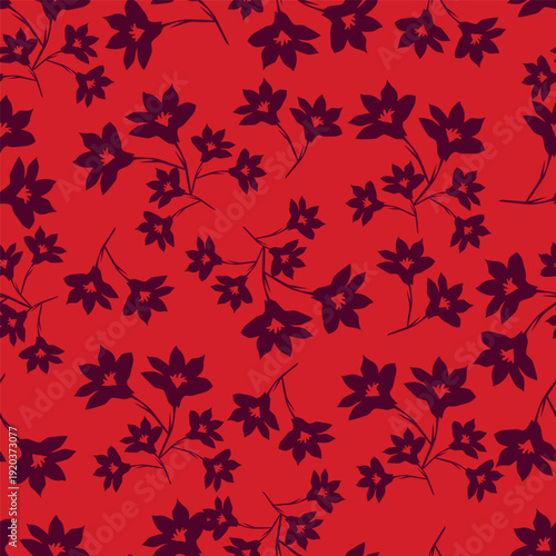 Seamless pattern from bouquet cute floral Traditional ornament yellow floral pattern,Abstract seamless simple floral pattern. Flower pattern. Spring pattern. used for textile, wallpaper, card 
