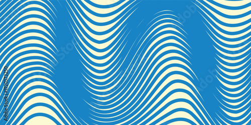 Noodle Ramen Pattern background. Pasta food texture spaghetti geometric. Abstarct ramen ornament. Flat vector illustartion. Wave texture background