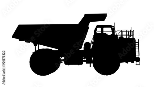 excavator on a white background