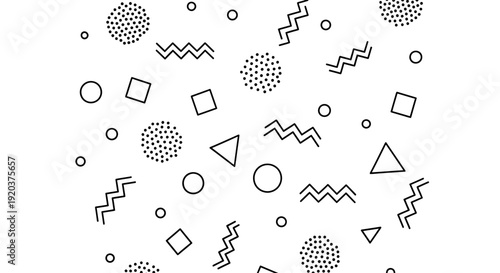 Geometric Shapes Pattern with Various Forms.