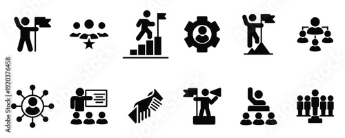 Business Growth and Company Development Symbol Pack
