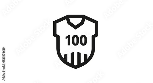 Classic Football Jersey Crest Logo