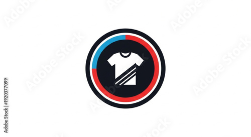Free Download Red Blue Split Soccer Jersey Badge – Dynamic Football Club Crest Logo - GFXLoad