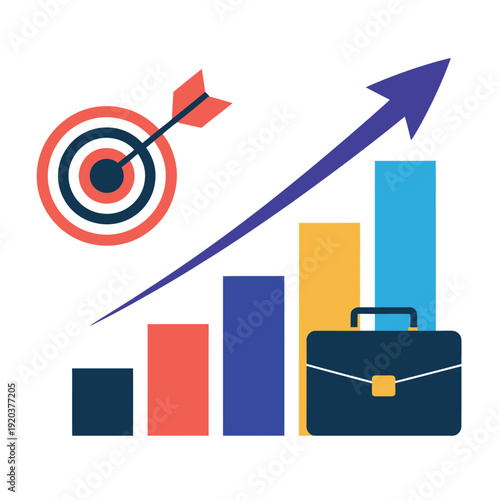Business growth strategy hitting targets with success