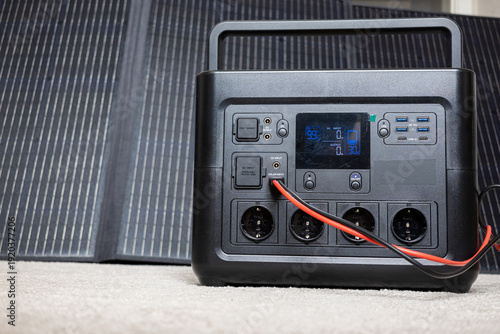 Portable Solar Generator Kit for Reliable Home Power Supply During Energy Shortage