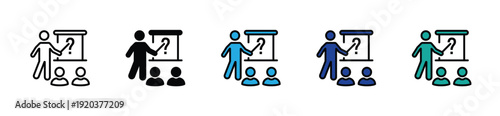Modern Teaching and Skill Development Icon Collection